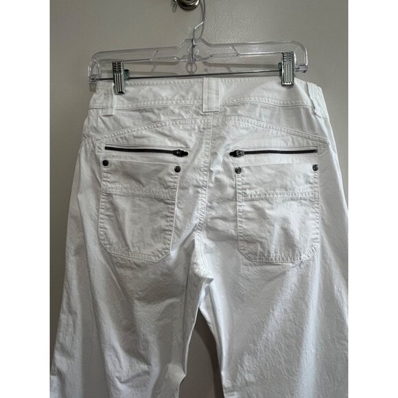 Athleta Pivot Pant Womens 6 White Zippers Convertible Leg Style #739402 Travel - Picture 10 of 12
